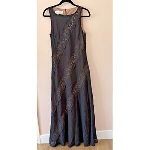 Vintage 90s Chetta B Evening Lace Dress Black Sz 8 Sherrie Bloom Noviello